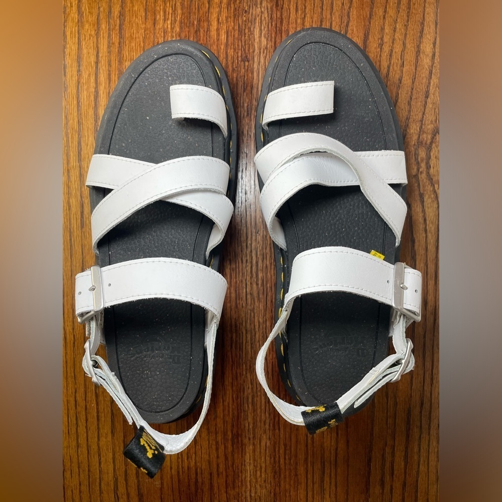 Dr. Martens Avry Hydro Leather Platform Sandals – White – Women’s 10 - Picture 11 of 16